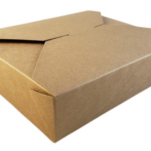 Caja de comida en kraft Delibox #8 – 15×12 x6.5 cm 40 Oz x 50 Unds